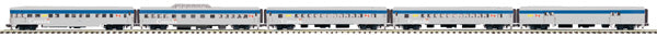 MTH 20-65138 O VIA Rail Premier 70’ Streamlined Passenger Car Set (Set of 5)