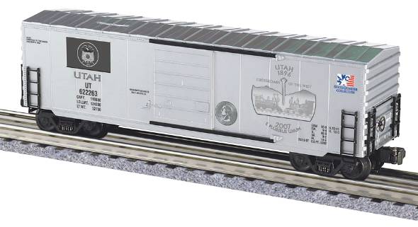 K-Line 6-22263 O Gauge Utah State Quarter Boxcar Bank