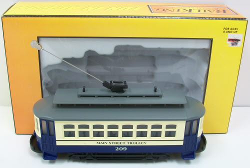 MTH 30-2562 O Gauge Main Street Bump-n-Go Trolley #209