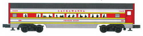 Williams 43065 Lackawanna 60 Ft. Streamline Passenger Car (Pack of 4)