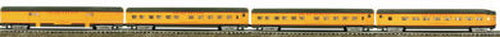 Williams 43163 O Union Pacific 72 Ft. Streamline Passenger Cars (Set of 4)