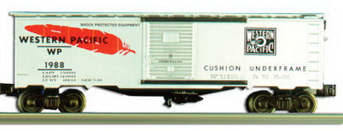 Williams 47007 O Gauge Western Pacific 40 Foot Boxcar #1988