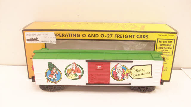 MTH 30-79189 O Gauge Christmas Operating Boxcar w/Signal Man