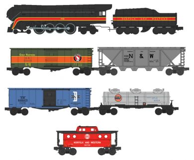 Williams 00304 GM Norfolk & Westerm Blue Ridge Hauler O Gauge Steam Train Set