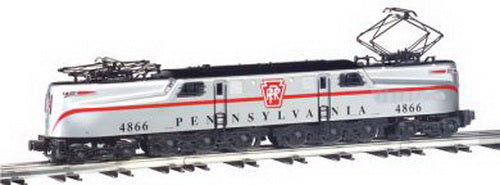 Williams 41803 O PRR Scale Silver 1-Stripe GG-1 Electric Locomotive #4866