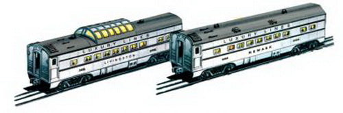 Williams 43249 GM Silver Streak 027 Streamliners 2-Pack