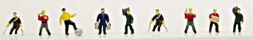 Model Power 1341 N Working People Figures (Set of 9)
