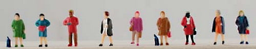 Model Power 1375 Standing / Travelling Women Figures (Set of 9)