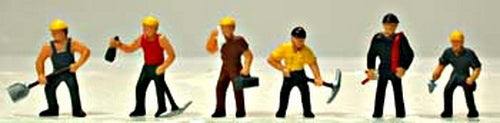 Model Power 5701 HO Work Crew Painted Figures (Set of 6)