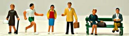 Model Power 5705 HO Townspeople Figures (Set of 6)