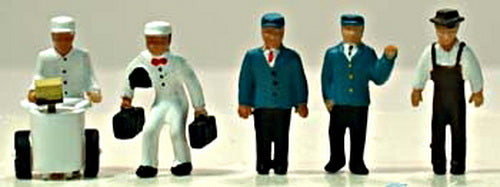 Model Power 5709 HO Station Service Crew Figures (Set of 6)