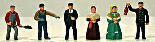 Model Power 5716 HO Railroad People Figures (Set of 6)