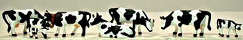 Model Power 5731 Black & White Cows Figures (Set of 7)
