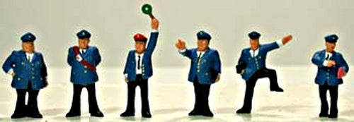 Model Power 5739 HO Scale Railroad Staff Figures (Pack of 6)