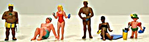 Model Power 5740 HO Beach Figures (Set of 6)