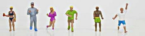 Model Power 5746 HO Scale Action Sportsmen Painted Figures (Pack of 6)
