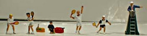 Model Power 5766 HO Tennis Player Figures (Set of 6)