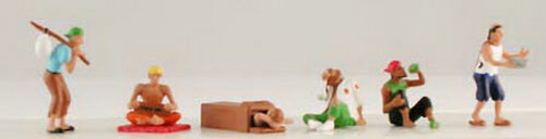 Model Power 5787 HO Homeless People Figures (Set of 6)
