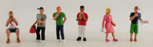 Model Power 5789 HO People Eating Figures (Set of 6)