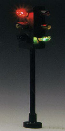 Model Power 597 HO Scale 6 Lite 2 Way Traffic Signal Brass Handcrafted