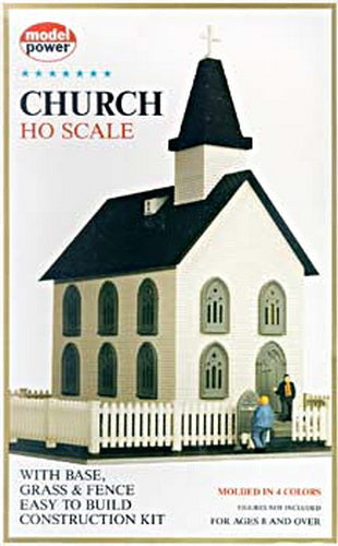 Model Power 613 HO Scale Church Building Kit
