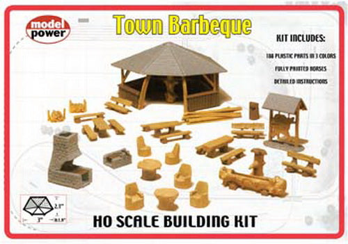 Model Power 623 HO Scale Town Barbeque Kit