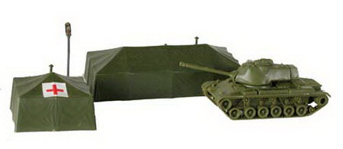 Model Power 665 HO Scale Tents w/Vehicles & Figures