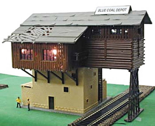 Model Power 673 HO Scale Blue Coal Depot