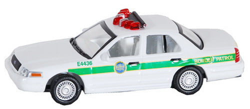 Model Power 19409 1:87 Minis Crown Victoria 2005 Border Patrol W/Police Light