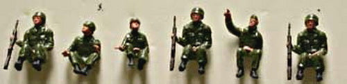 Model Power 5694 Sitting Soldier Figures (Set of 6)
