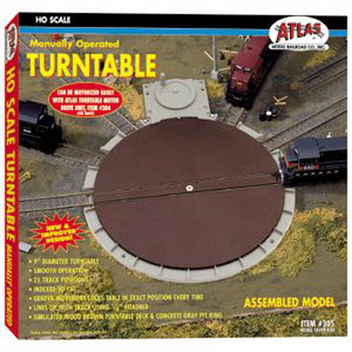 Atlas 0305 HO Manually Operated Turntable