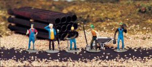 Bachmann 42334 HO Work Crew Personnel Hand Decorated Figures (Set of 6)