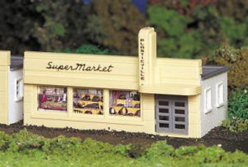Bachmann 45141 HO Plasticville Supermarket Building Kit