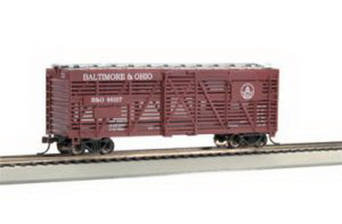 Bachmann 18512 HO Scale Silver Series Rolling Stok Baltimore&Ohio 40' Stock Car