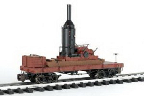 Bachmann 95699 G Skeleton Log Car w/ Steam Powered Log Skidder - Metal Wheels