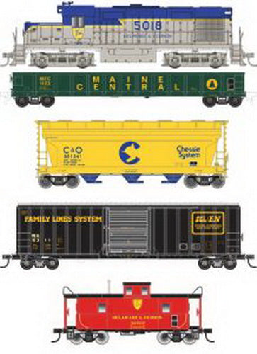 Atlas 0040 Delaware & Hudson HO Gauge Diesel Freight Train Set