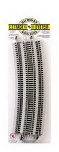 Bachmann 44506 HO Nickel Silver 28" Radius 18° Curved E-Z Track (Pack of 5)
