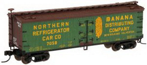 Atlas 41526 N Scale Banana Dist. 40' Wood Reefer #7058