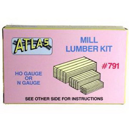 Atlas 0791 HO / N Scale Mill Lumber Pack Plastic Kit