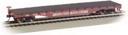 Bachmann 17334 HO Western Maryland 52' Flat Car