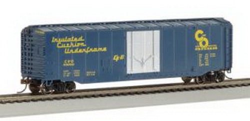 Bachmann 18022 HO Chesapeake & Ohio 50' Plug-Door Boxcar (yellow & blue)