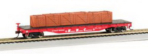 Bachmann 18912 HO Atchison, Topeka & Santa Fe 50' Flatcar w/Crated Load