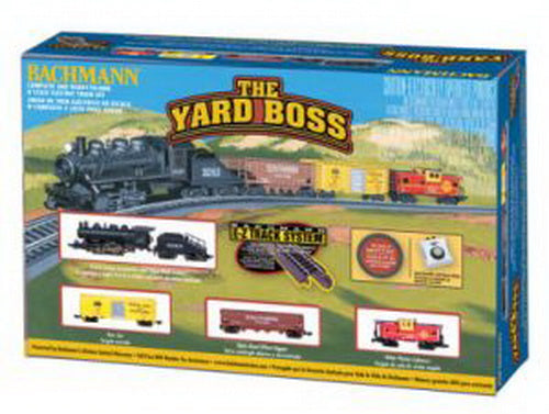 Bachmann 24014 N Scale Yard Boss Santa Fe Steam Starter Freight Train Set