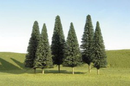 Bachmann 32001 Scene Scapes 5"-6" Pine Trees (Set of 6)