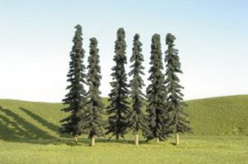 Bachmann 32003 5"-6" Conifer Trees Scene Scapes (Pack of 6)
