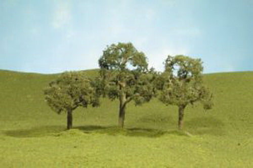 Bachmann 32007 Scene Scapes 2.5"-3.5'' Walnut Trees (Set of 3)