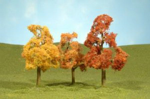 Bachmann 32054 3"-4" Autumn Sycamore Trees (Pack of 3)
