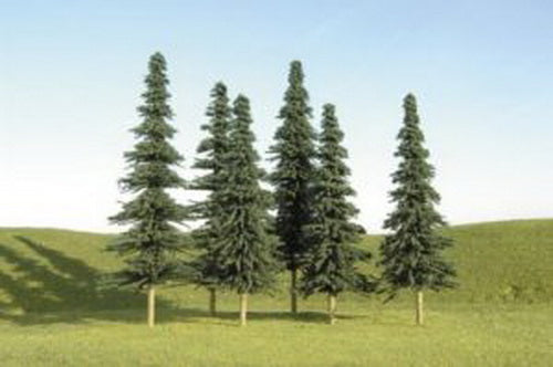 Bachmann 32104 Scene Scapes 3"-4" Spruce Trees (Set of 9)