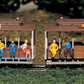 Bachmann 42331 HO Seated People Figures Hand Decorated (Set of 6)