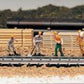 Bachmann 42341 HO Train Work Crew Figures Hand Decorated (Set of 6)